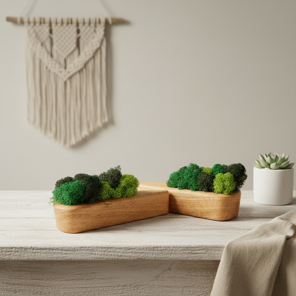 Dubová dekorace s mechem – Šíp